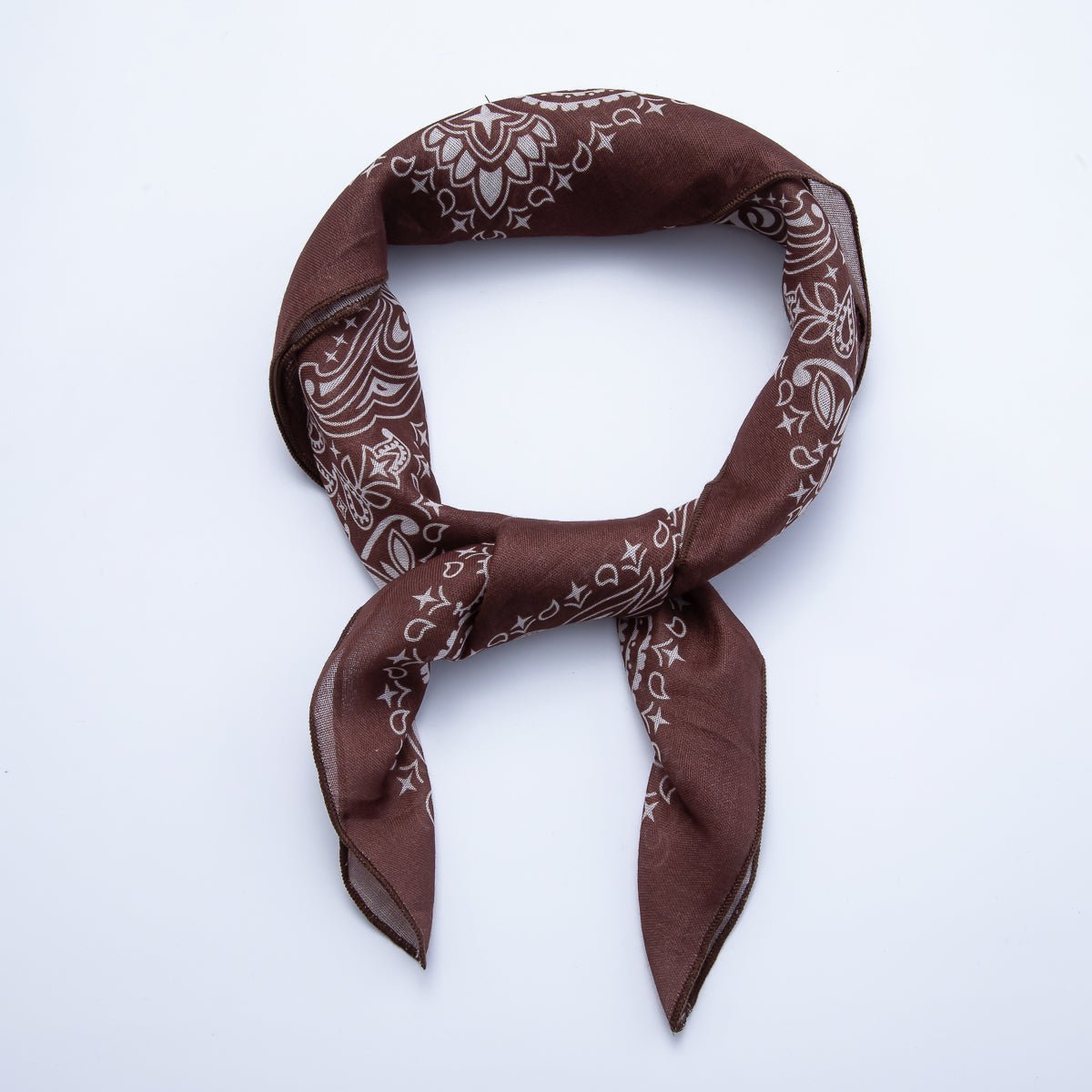 Vintage Square 56mm Soft Faux Silk Bandana Scarf Necklace | WA-1978