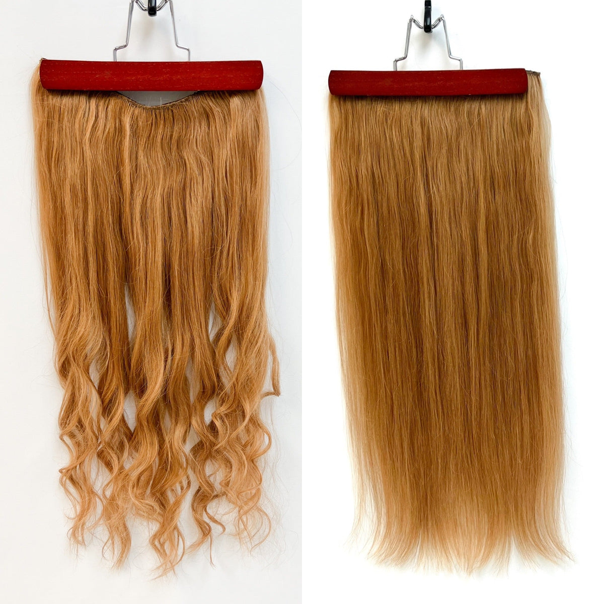 VIP BandX Halo System – 100% Human Hair Extensions, Silky Straight 24" with Clip