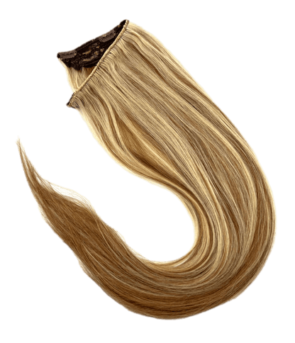 VIP BandX Halo System – 100% Human Hair Extensions, Silky Straight 24" with Clip