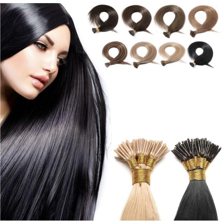 VIP I-Tip System – Keratin Human Hair Extensions, Straight 18" (100g)