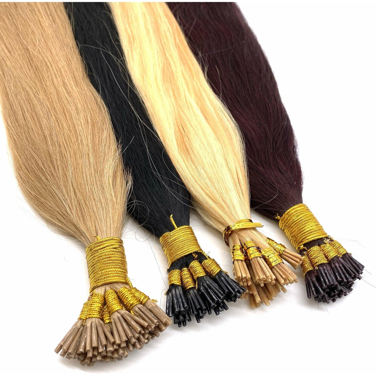 VIP I-Tip System – Keratin Human Hair Extensions, Straight 18" (70g)
