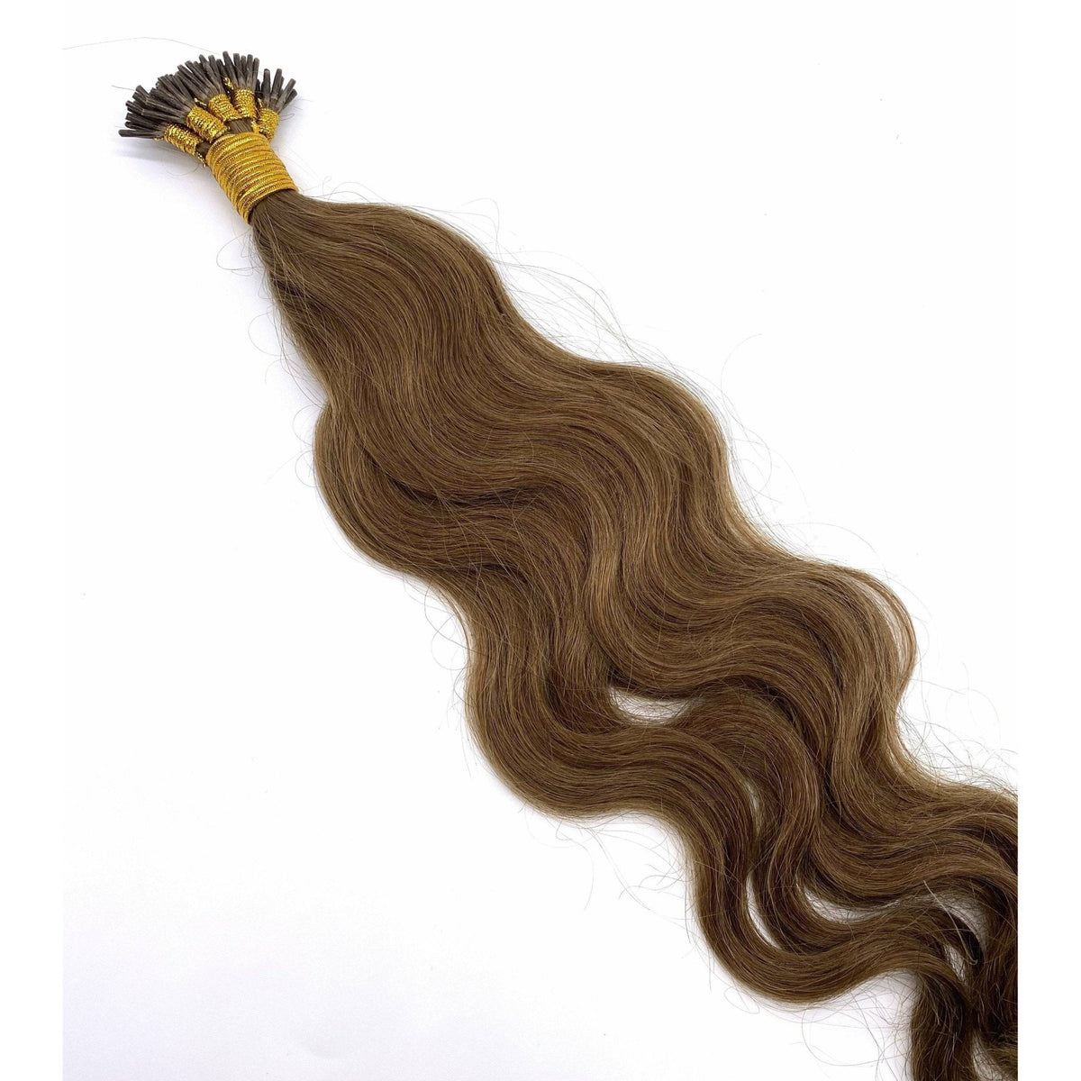 VIP I-Tip System – Keratin Human Hair Extensions, Wavy 18" (70g)