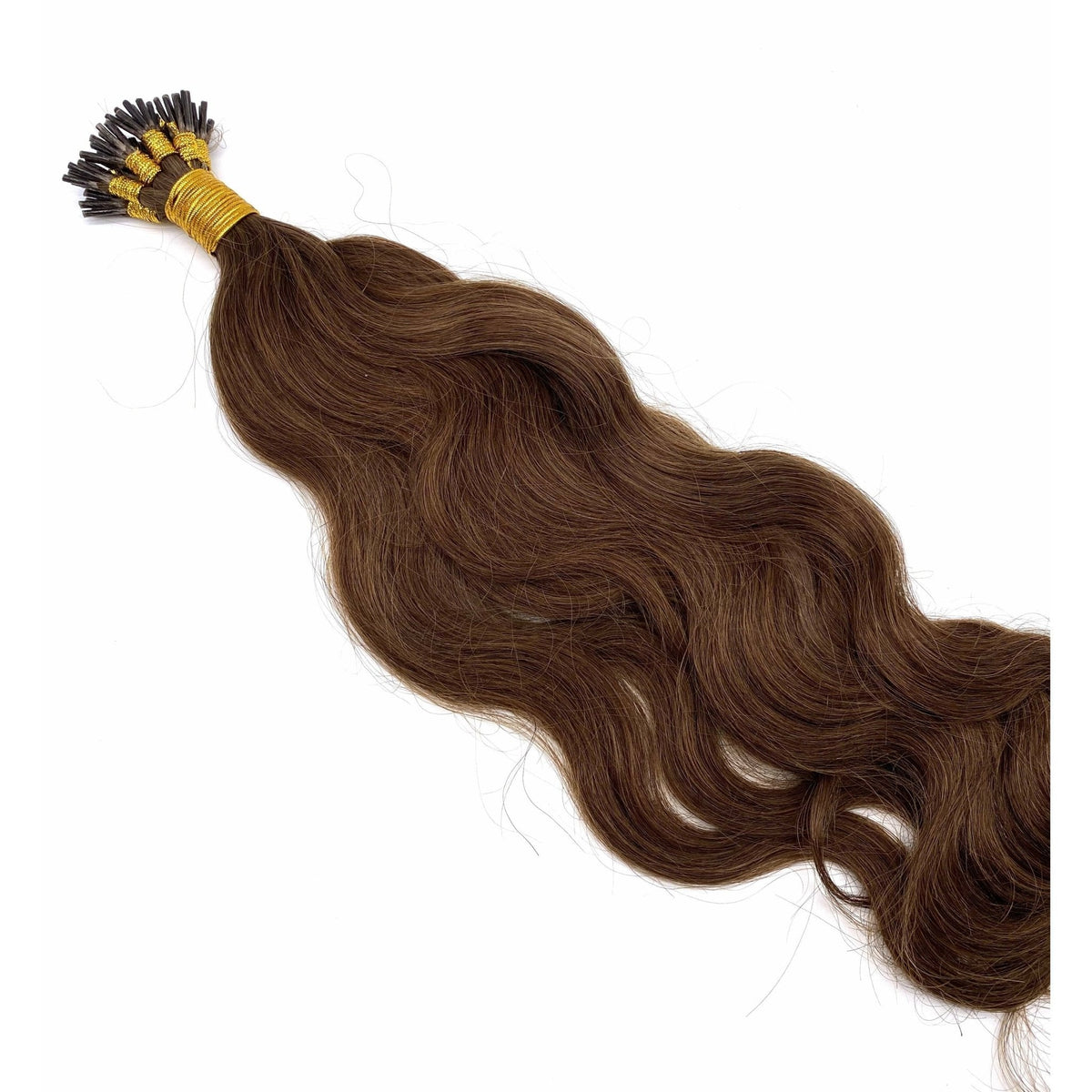 VIP I-Tip System – Keratin Human Hair Extensions, Wavy 18" (70g)