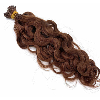 VIP I-Tip System – Keratin Human Hair Extensions, Wavy 18" (70g)