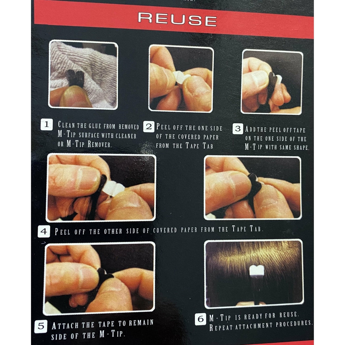 VIP M-Tip System – Tape-In Human Hair Extensions (Single Strands), Straight 18"