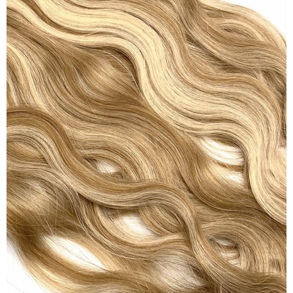 VIP M-Tip System – Tape-In Human Hair Extensions (Single Strands), Wavy 18"
