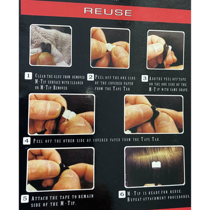 VIP M-Tip System – Tape-In Human Hair Extensions (Single Strands), Wavy 18"