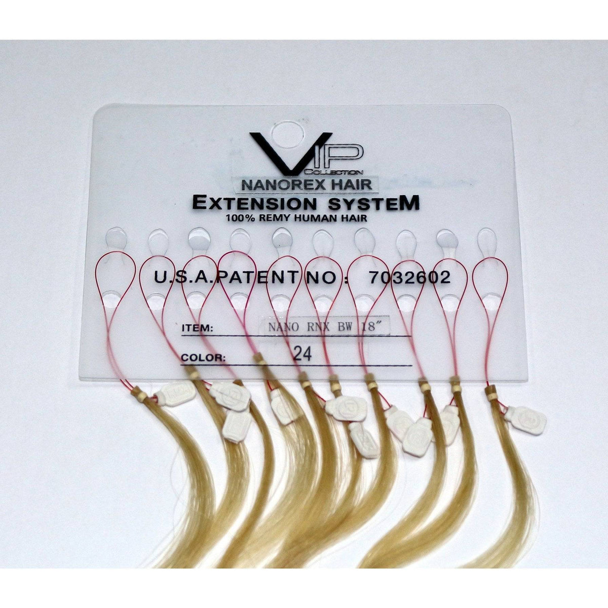 VIP Nanorex System – Nano-Ring Human Hair Extensions, Body Wave 18" (7g)