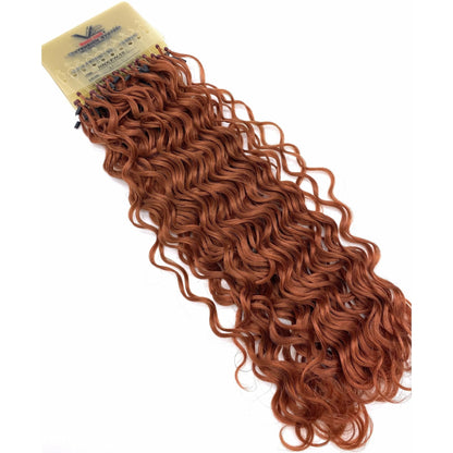 VIP RineX System – Cylinder Loop Human Hair Extensions, Curly 18" (100 Strands)