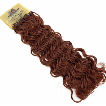 VIP RineX System – Cylinder Loop Human Hair Extensions, Curly 18" (100 Strands)