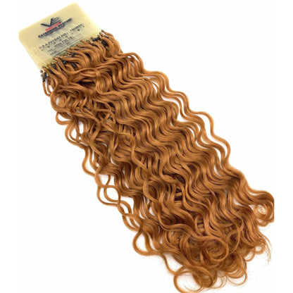 VIP RineX System – Cylinder Loop Human Hair Extensions, Curly 18" (100 Strands)