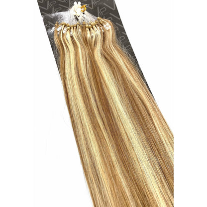 VIP RineX System – Cylinder Loop Human Hair Extensions, Straight 18" (70g)