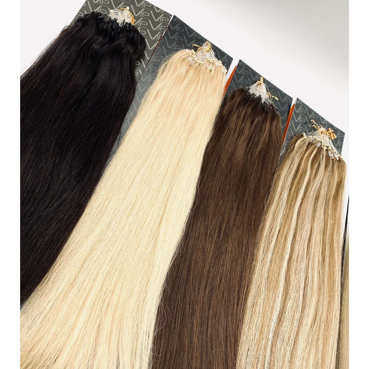 VIP RineX System – Cylinder Loop Human Hair Extensions, Straight 18" (70g)