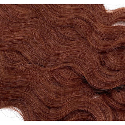 VIP RineX System – Cylinder Loop Human Hair Extensions, Wavy 18" (100 Strands)