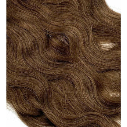 VIP RineX System – Cylinder Loop Human Hair Extensions, Wavy 18" (100 Strands)