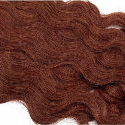 VIP RineX System – Cylinder Loop Human Hair Extensions, Wavy 18" (100 Strands)