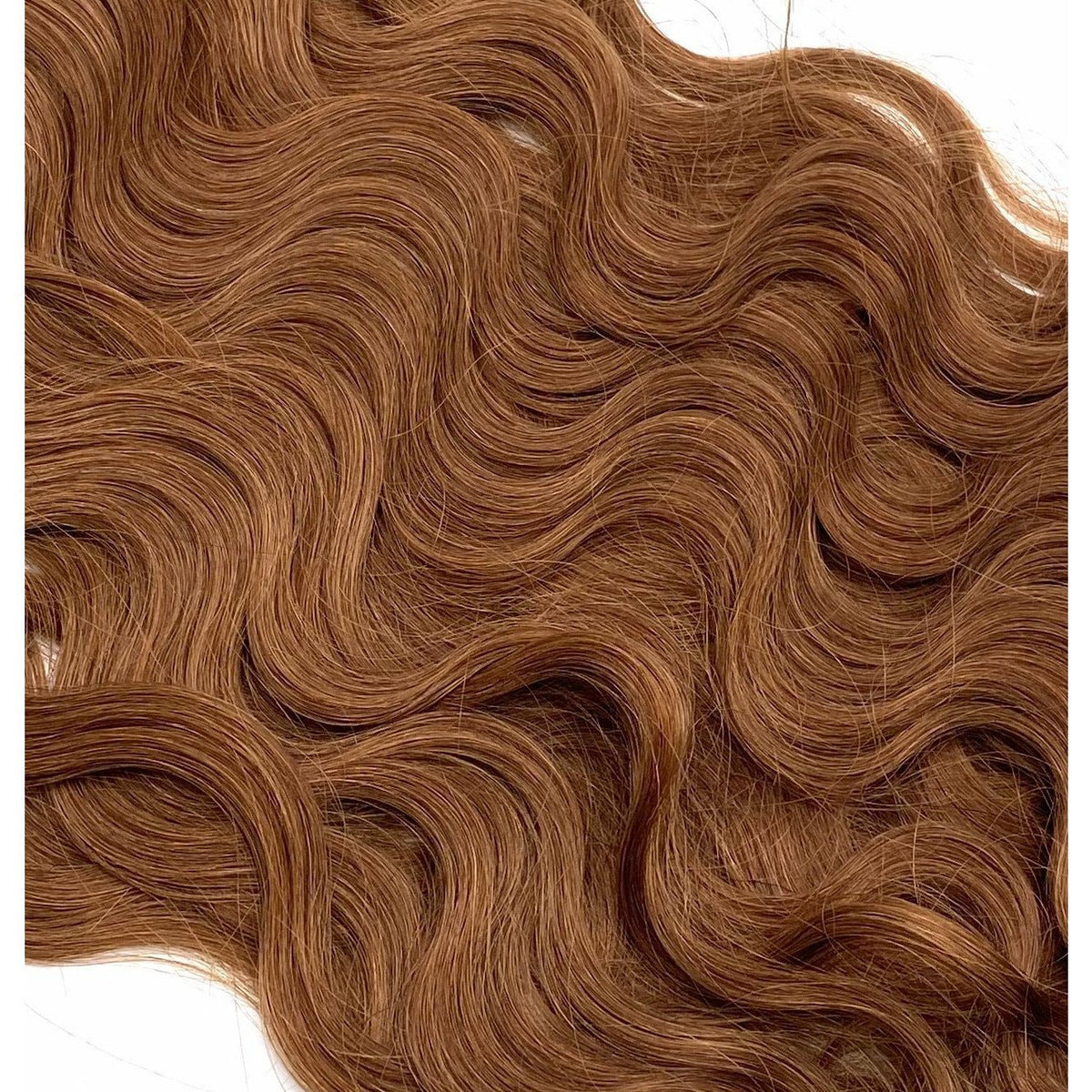 VIP RineX System – Cylinder Loop Human Hair Extensions, Wavy 18" (100 Strands)