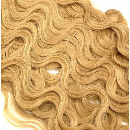 VIP RineX System – Cylinder Loop Human Hair Extensions, Wavy 18" (100 Strands)