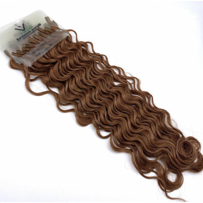VIP U-Tip System – Keratin Human Hair Extensions, Curly 18"