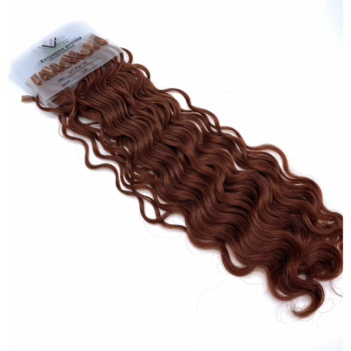 VIP U-Tip System – Keratin Human Hair Extensions, Curly 18"