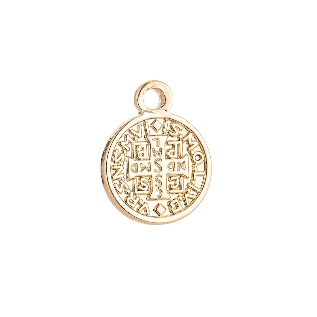 Virtute Tua Fiat Pax in (May there be peace in your strength) Pendant Charm Gold Filled C-007 C-298