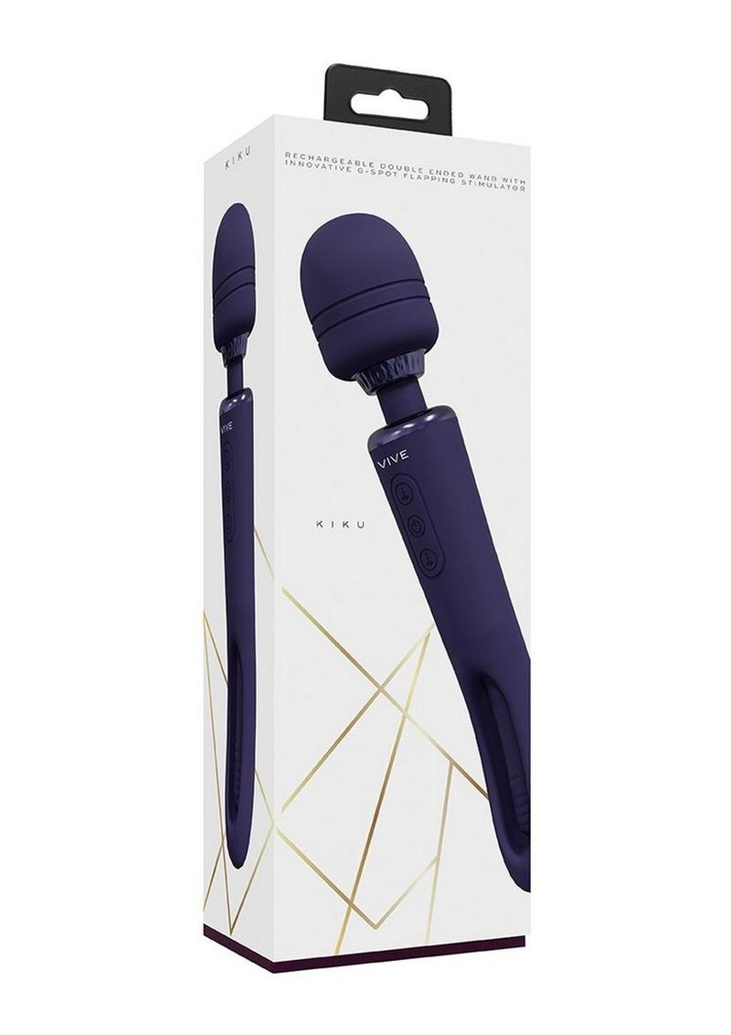 Vive Kiku Rechargeable Double-Ended Wand with G-Spot Stimulator
