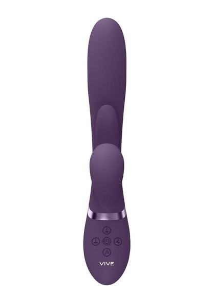 Triple Motor Thrusting G-Spot With Flapper and Air Wave Stimulation Vibrator