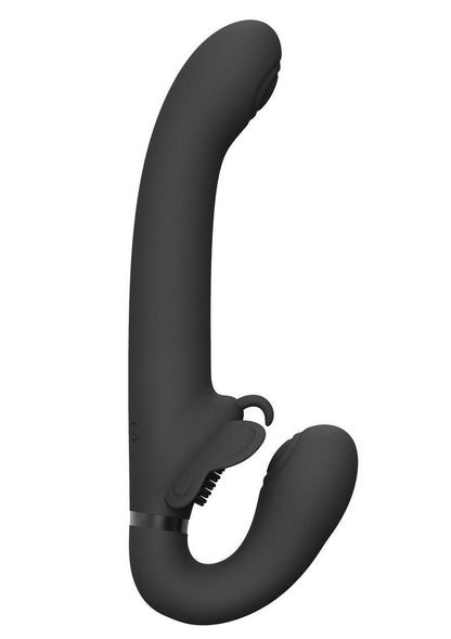 VIVE Satu Triple Action Silicone Strapless Strap-On