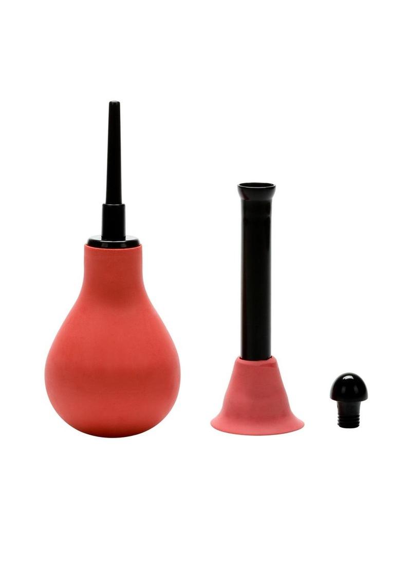 CalExotics Vulcanite Anal Douche Squeezable Bulb