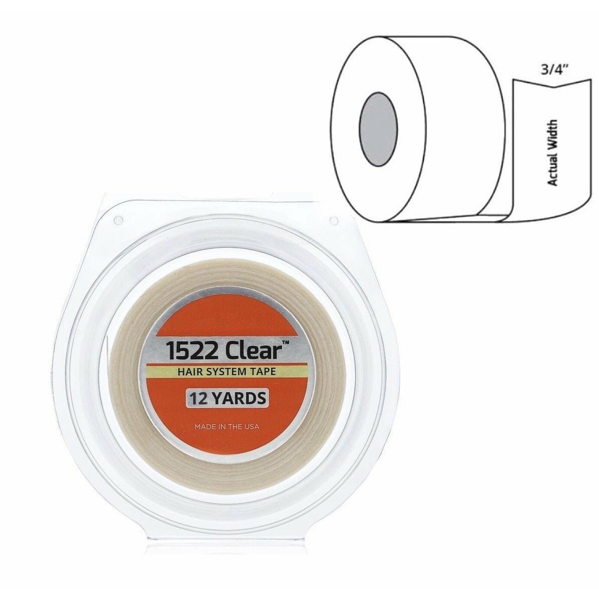 Walker Tape 1522 Clear Wig Tape &amp; Rolls Hair Extension Supplies - Choose Size