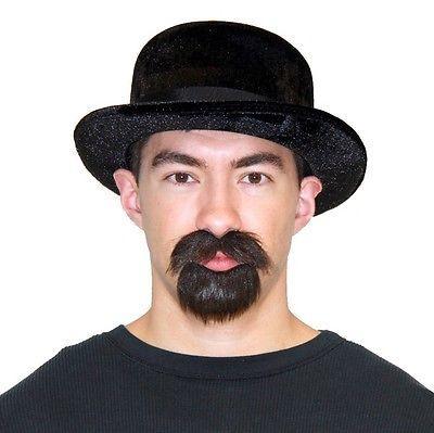 Walter Alias Pork Pie Hat Beard &amp; Mustache Halloween Cosplay Costume Set
