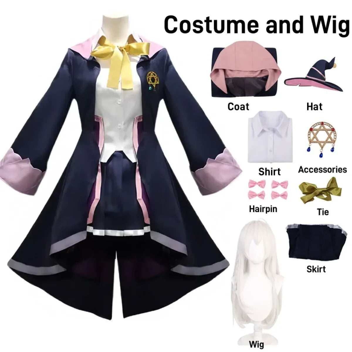 Wandering Witch Elaina Cosplay Costume – Full Set Halloween Outfit