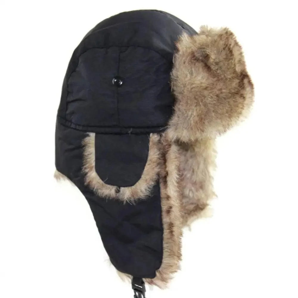 Warm Hat Ear Flaps Cool New Fashion Full Covered Soft And Comfortable Windproof Outdoor Caps For Men