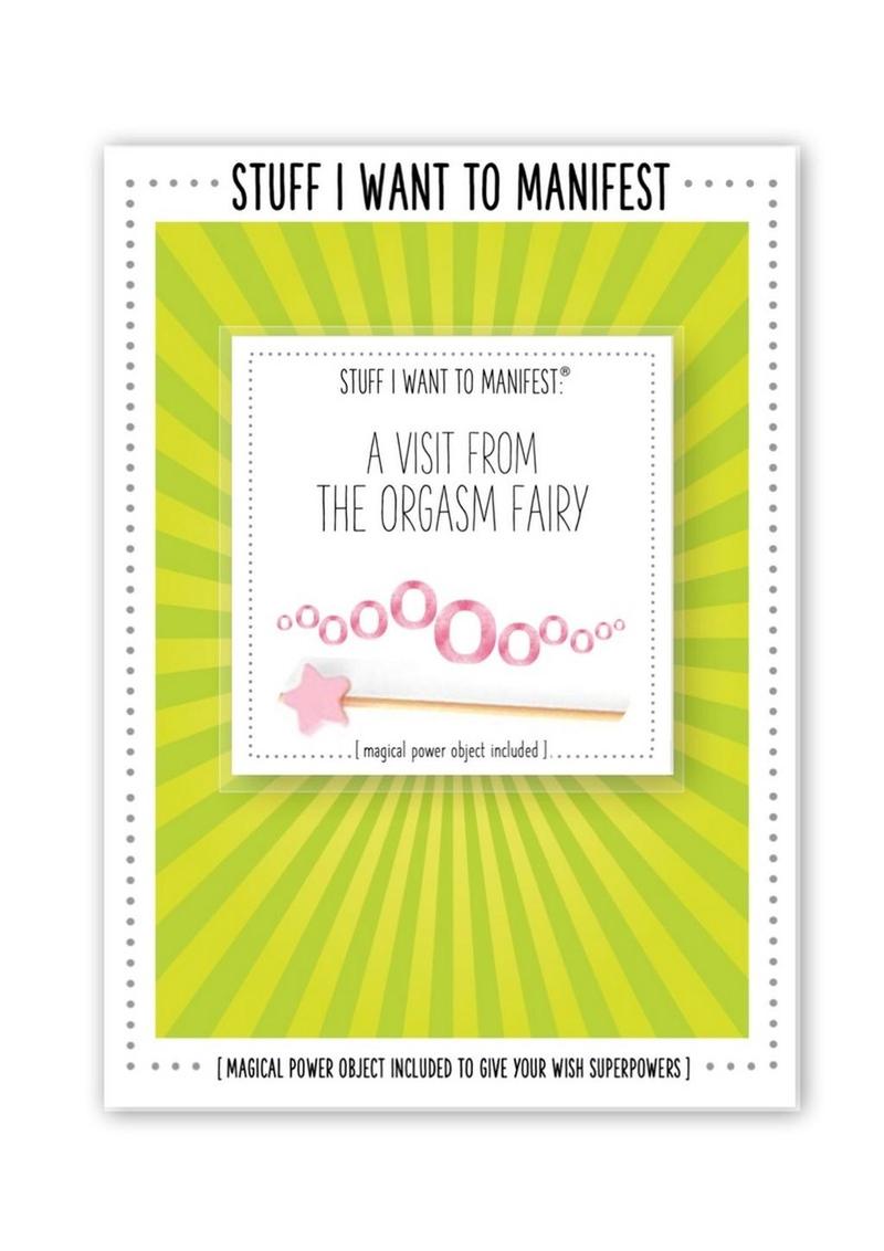 Manifest Charm Greeting Card - Orgasm