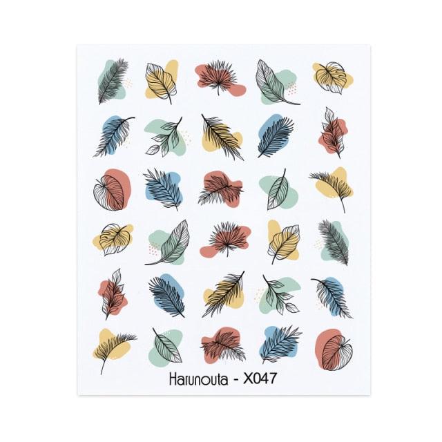 Water Nail Stickers Women Face Sketch Abstract Butterfly Image Sexy Girl Nail Art Decor Sliders Manicures For Nails Decoration Decal Self-Adhesive 3D Wave Design Decoration for Women Girls Tape Nail Art Stickers Decal Decoration