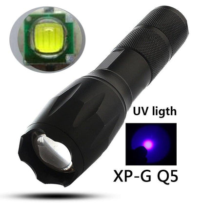 Waterproof Z45 Led Flashlight Ultra Bright Waterproof MINI Torch T6/L2/V6 zoomable 5 Modes 18650 rechargeable Battery for camping tactica Led Mini Water-Resistant Torch Light For Indoor &amp; Outdoor Camping Hiking Accessories Gear