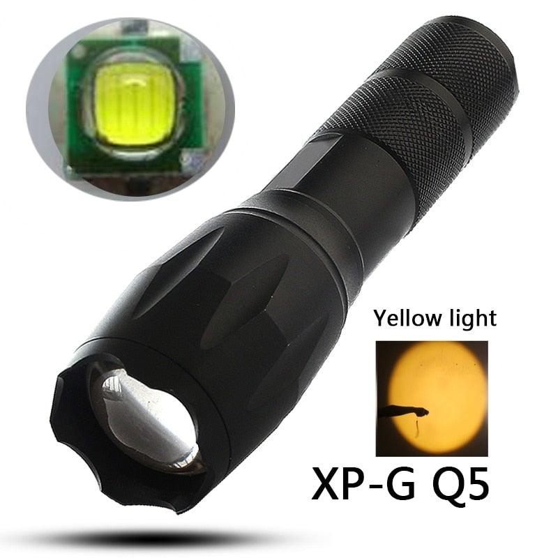 Waterproof Z45 Led Flashlight Ultra Bright Waterproof MINI Torch T6/L2/V6 zoomable 5 Modes 18650 rechargeable Battery for camping tactica Led Mini Water-Resistant Torch Light For Indoor &amp; Outdoor Camping Hiking Accessories Gear