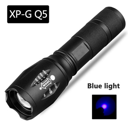 Waterproof Z45 Led Flashlight Ultra Bright Waterproof MINI Torch T6/L2/V6 zoomable 5 Modes 18650 rechargeable Battery for camping tactica Led Mini Water-Resistant Torch Light For Indoor &amp; Outdoor Camping Hiking Accessories Gear