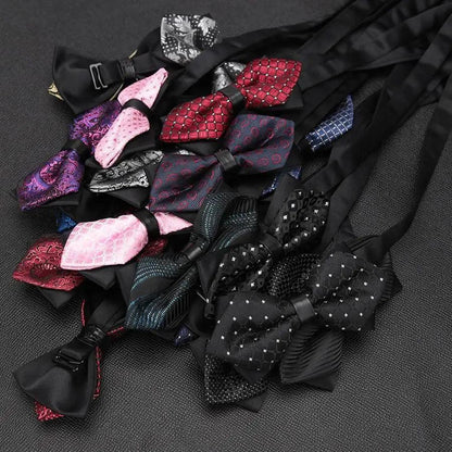 Wedding Men Butterfly Bowtie Formal Bow Ties Beautiful Printed Men Luxury Adjustable Business Bowties
