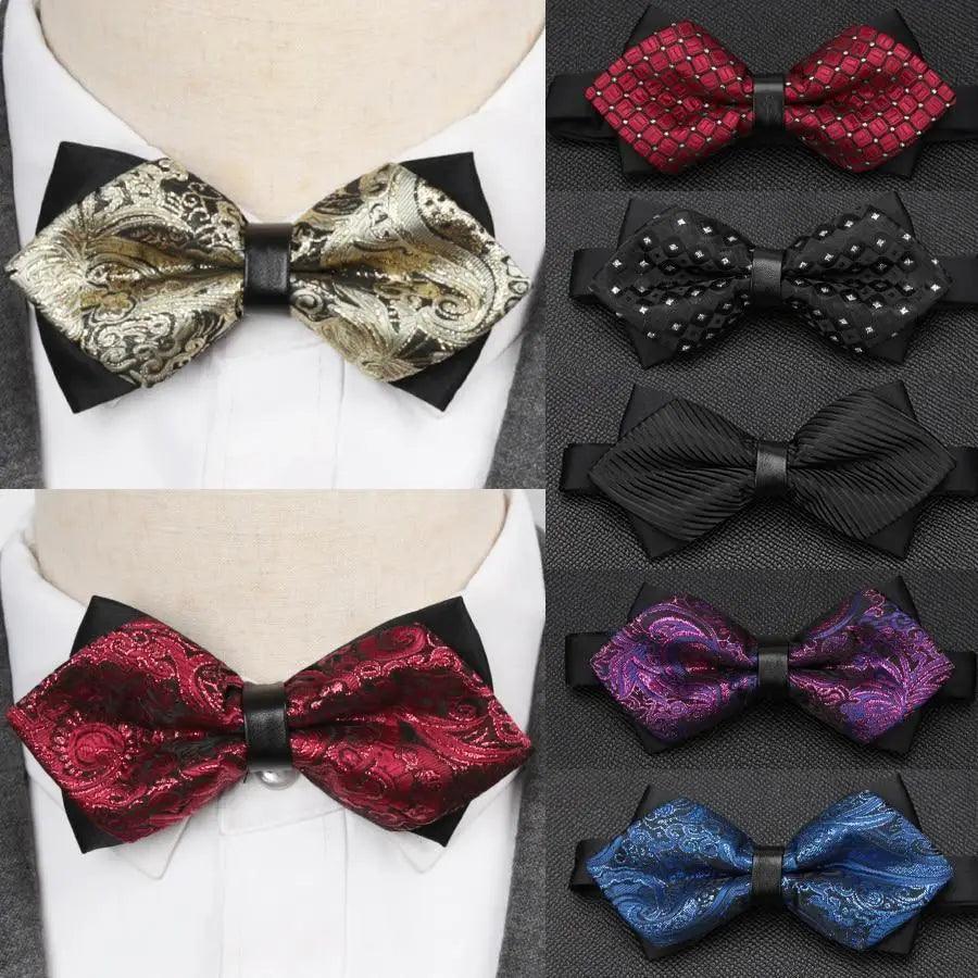 Wedding Men Butterfly Bowtie Formal Bow Ties Beautiful Printed Men Luxury Adjustable Business Bowties