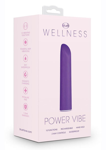 Wellness Power Vibe 10 Functions Rechargeable Waterproof Vibrator