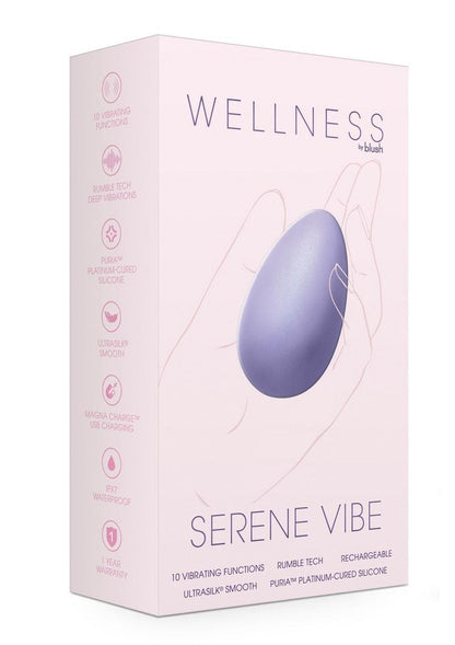 Wellness Serene Vibe Rechargeable Silicone Vibrating Egg With Remote Control