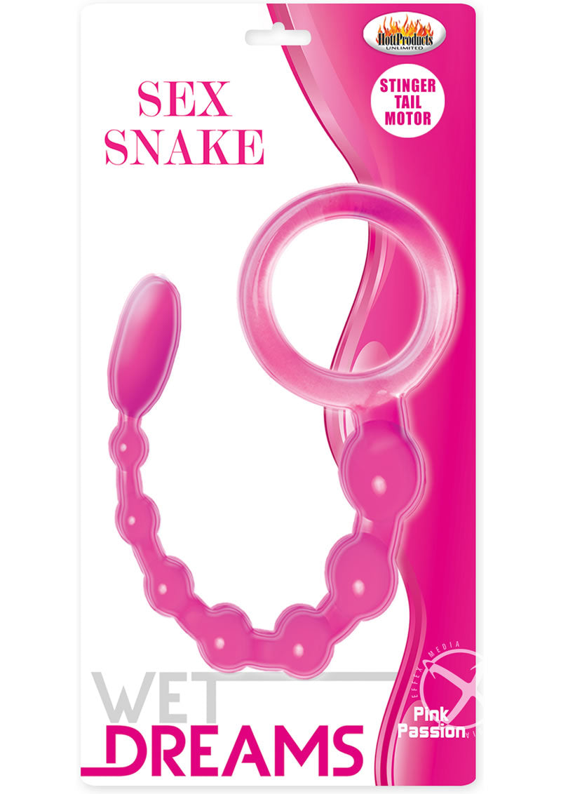 Wet Dreams Sex Snake Silicone Vibrating Anal Beads
