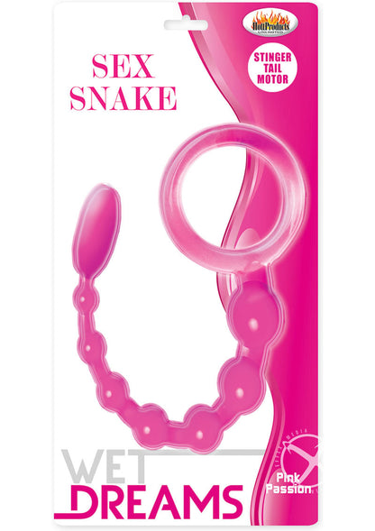 Wet Dreams Sex Snake Silicone Vibrating Anal Beads