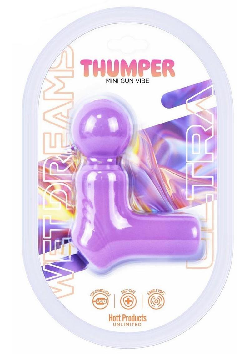 Wet Dreams Thumper Mini Gun Vibrating Silicone Massage Wand