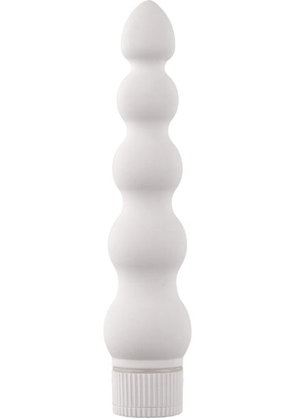 White Nights 7 Ribbed Waterproof Multi Speed Vibrator