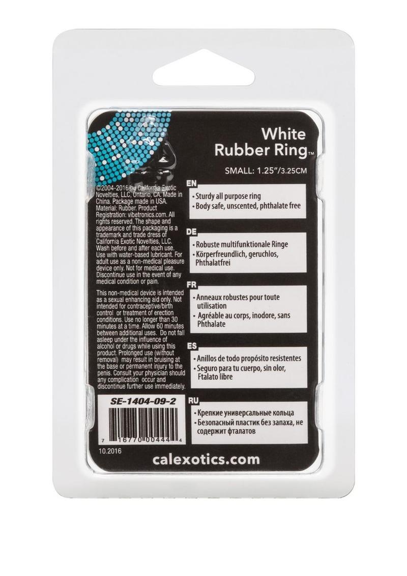 White Rubber Cock Ring  Sturdy And Durable