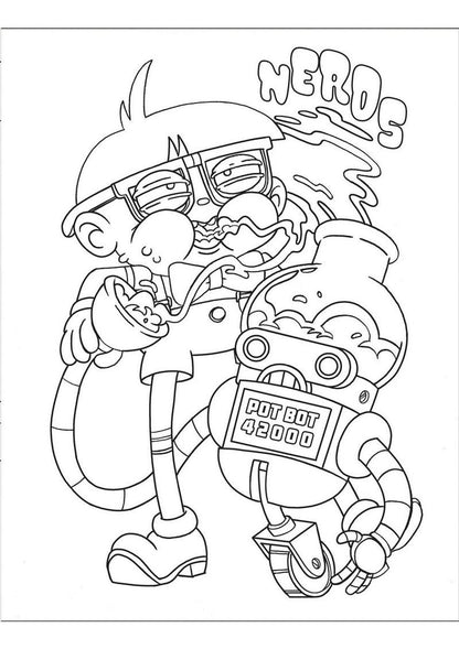 Who Smokes Weed? Adult Coloring Book – Fun &amp; Hilarious Activity