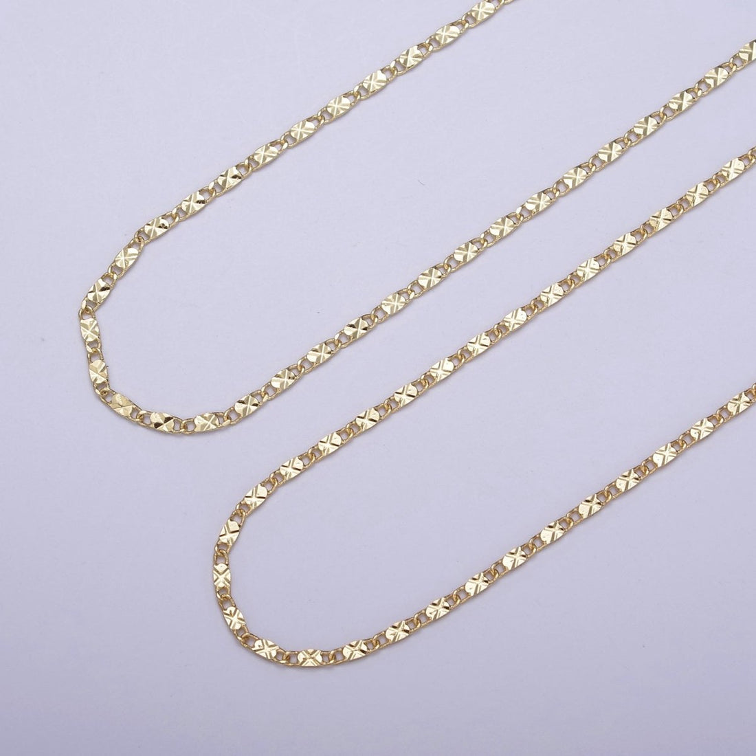 Wholesale Gold Chain Necklace, Fine Scroll Gold Chain, Simple Gold Necklace, Thin Plain Women&