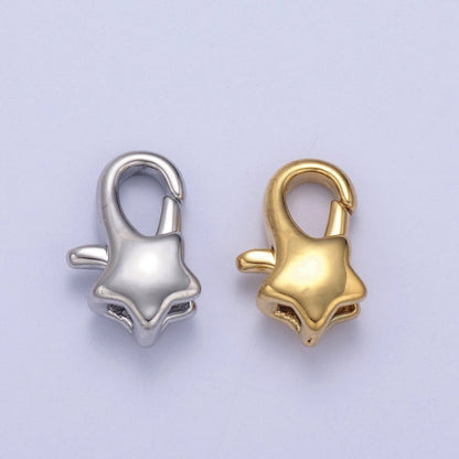Wholesale Gold Filled Star Lobster Clasp Tiny Star Trigger Clasp – Celestial Lobster Claw for Jewelry Making Supplies L-652 L-653